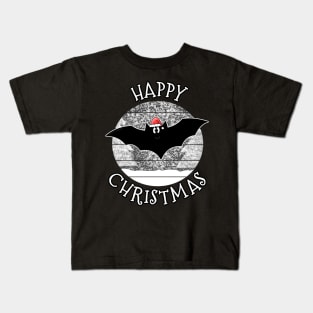 Christmas Bat Goth Xmas 2022 Kids T-Shirt